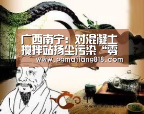 广西南宁:对混凝土搅拌站扬尘污染“零容忍”-PG Soft官网(图1) PG电子最新地址